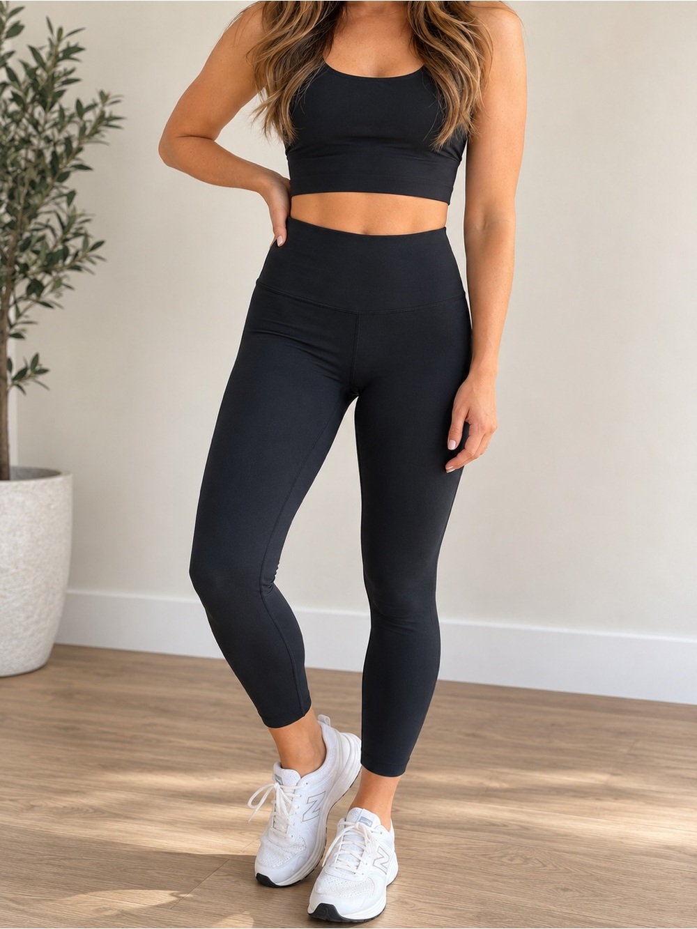 lululemon Align High-Rise Crop 21” Black Size 8